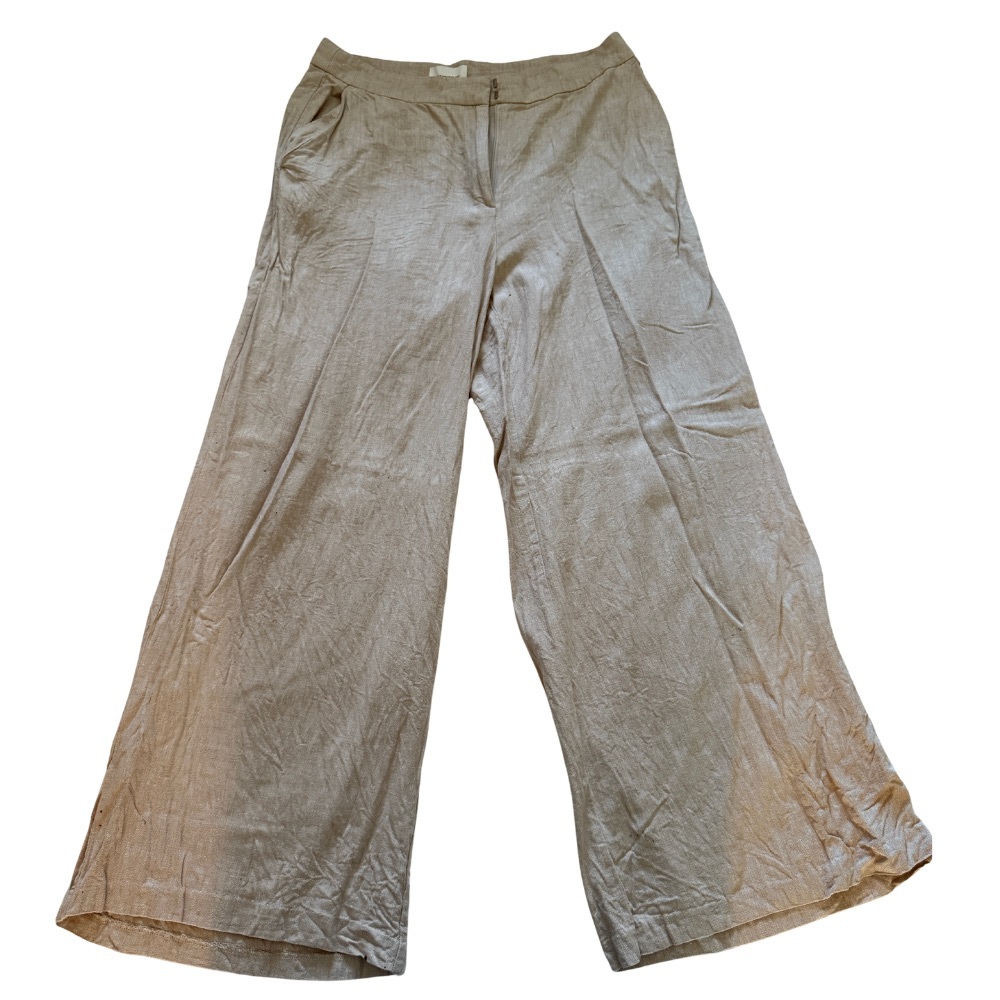 H&M Linen Blend Wide-Leg Pants